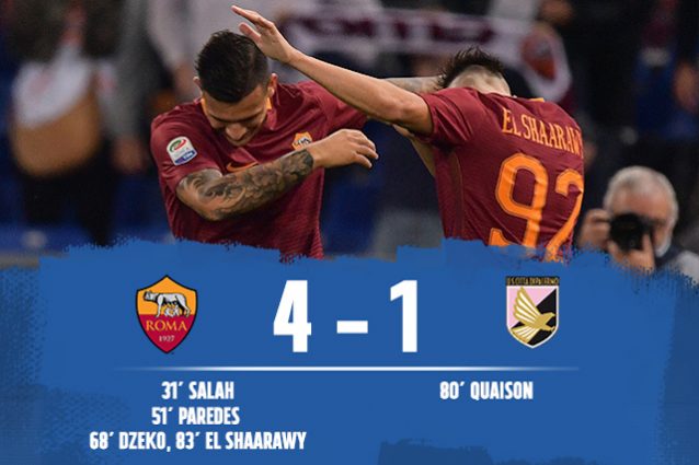 Roma batte Palermo 4-1